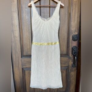 Vera Wang Nude Tulle Cocktail Dress Size 6